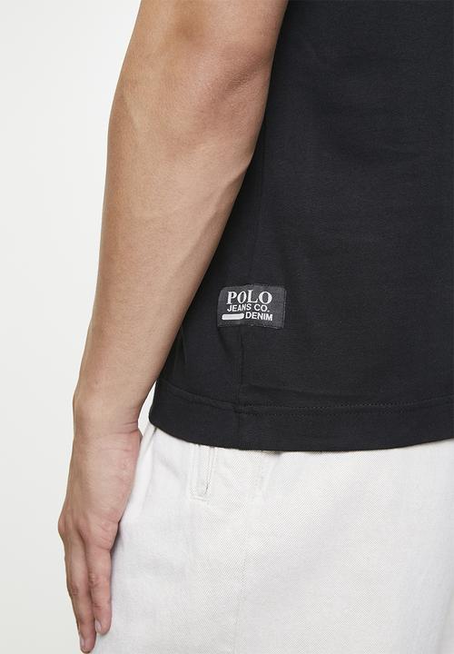 POLO - CLIFFORD PJC Ss Tilted Logo Tee - Black