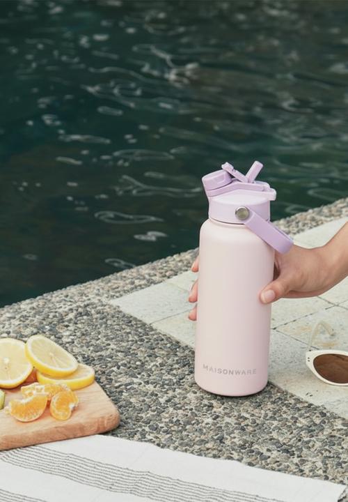 Maisonware - Dual sip water bottle - Pink