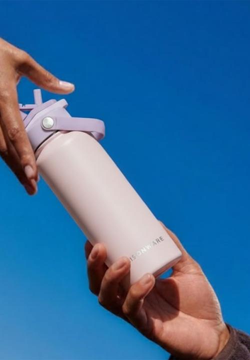 Maisonware - Dual sip water bottle - Pink