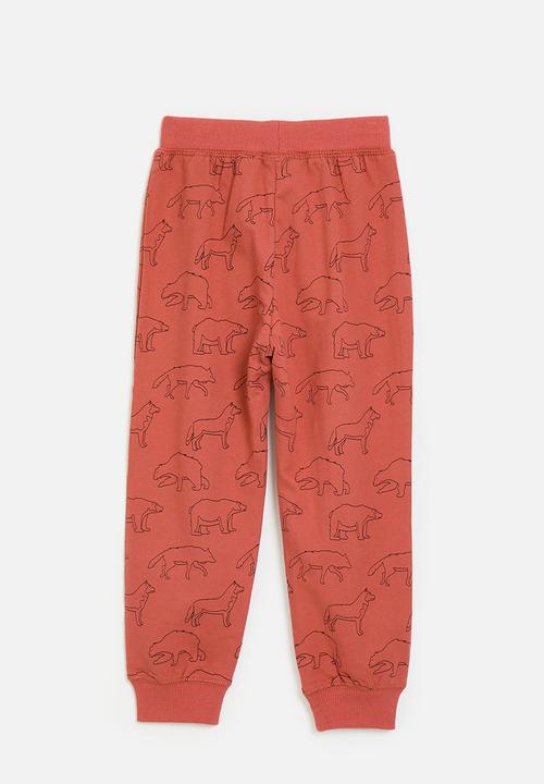Pop Candy - Joggers - flame red/dinos