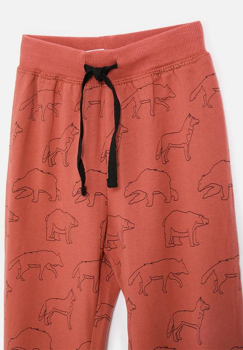 Pop Candy - Joggers - flame red/dinos
