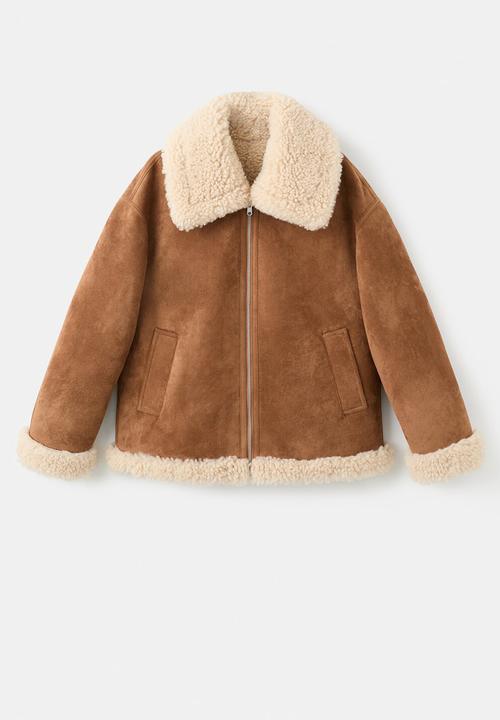 MANGO - Jacket adriana - brown