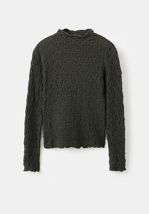 MANGO - Top sonia - beige/khaki