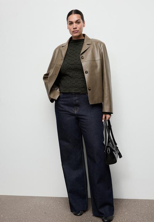 MANGO - Top sonia - beige/khaki
