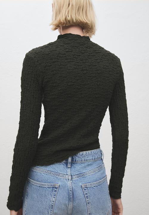 MANGO - Top sonia - beige/khaki