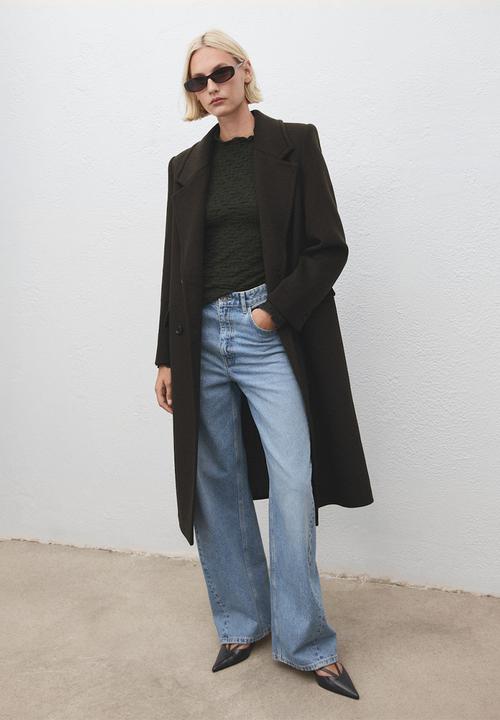 MANGO - Top sonia - beige/khaki