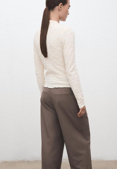 MANGO - Top sonia - light beige