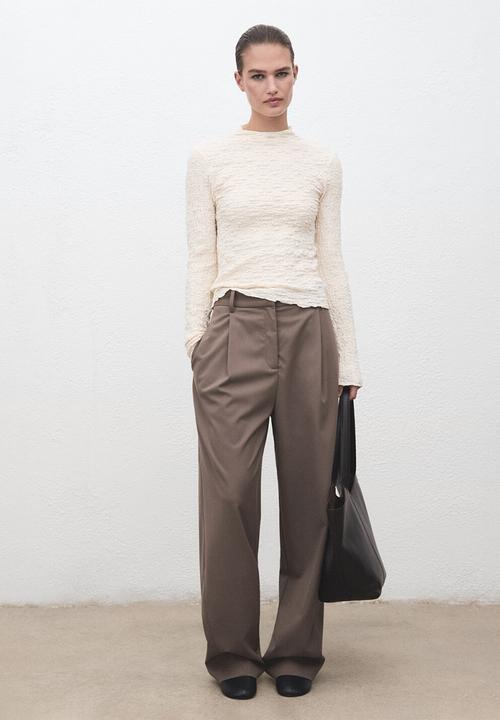 MANGO - Top sonia - light beige