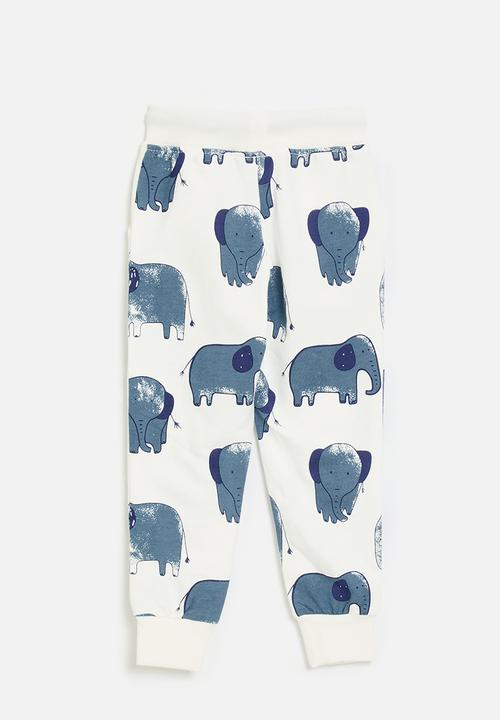 Pop Candy - Printed jogger - off white/elephants