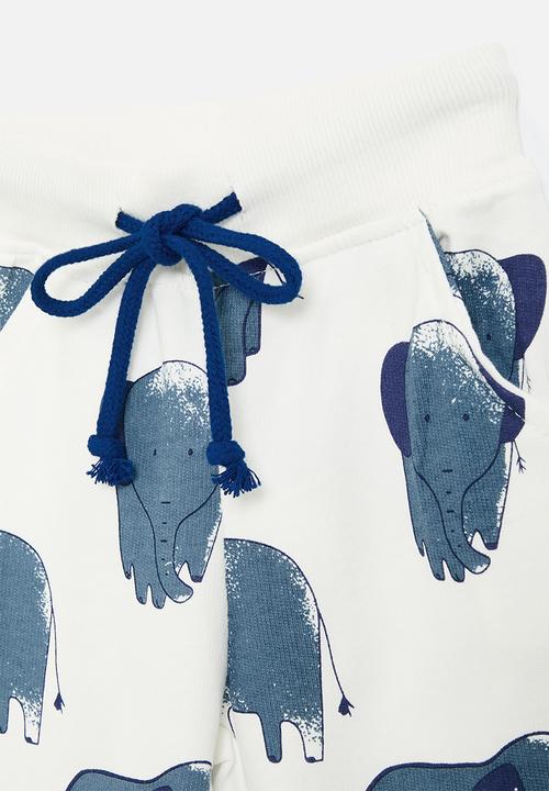 Pop Candy - Printed jogger - off white/elephants