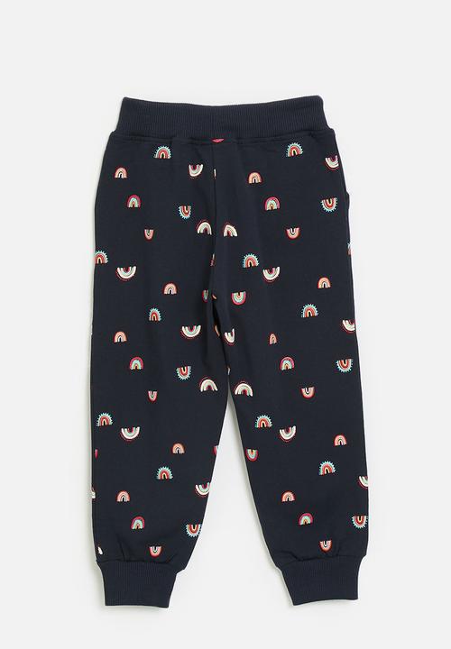 Pop Candy - Printed joggers - dark navy/rainbow multi