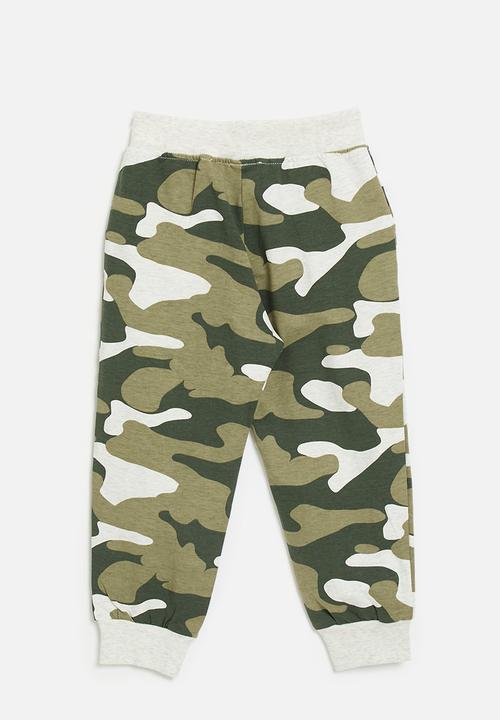 Pop Candy - Camo joggers - multi/white smoke