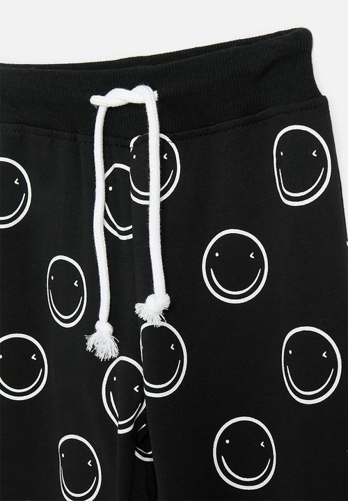 Pop Candy - Smiley jogger - black/bubbles