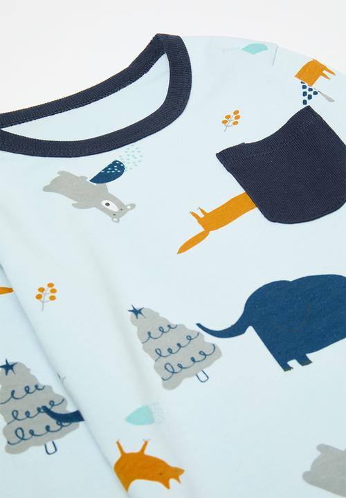Pop Candy - Printed pj set - light blue multi