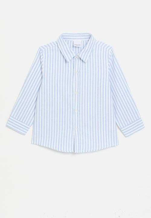 Pop Candy - Striped shirt - light blue/white