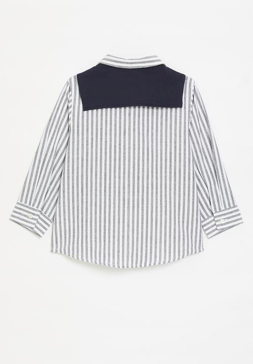 Pop Candy - Striped shirt - light grey/white