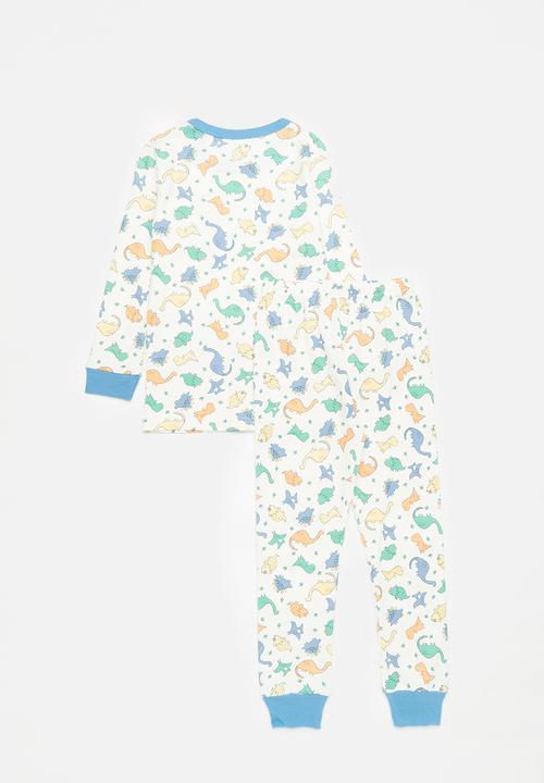 Pop Candy - Printed pj set - white/blue