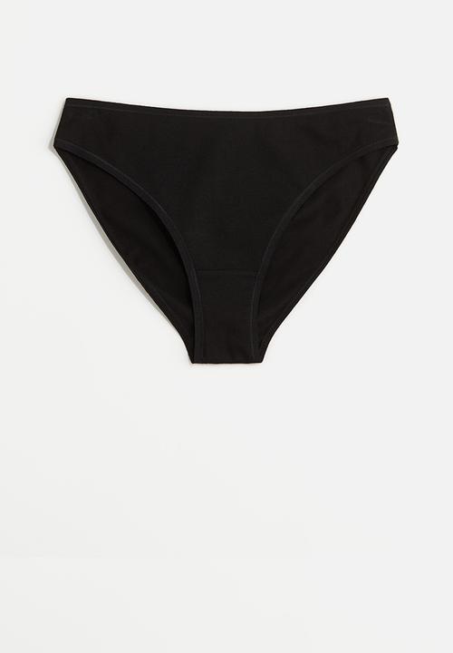 H&M - 3-pack cotton bikini briefs - black