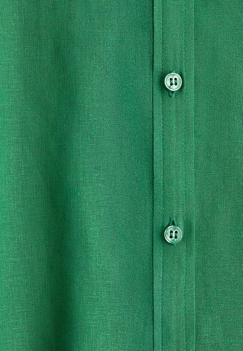 H&M - Linen-blend blouse - green