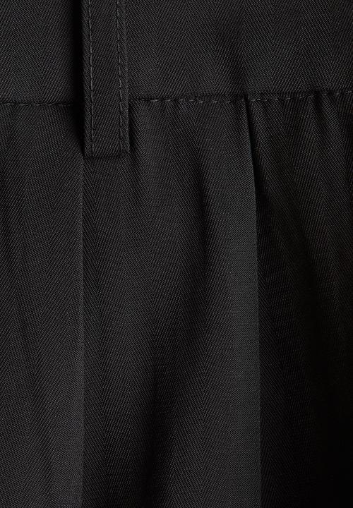 H&M - Belted twill shorts - black