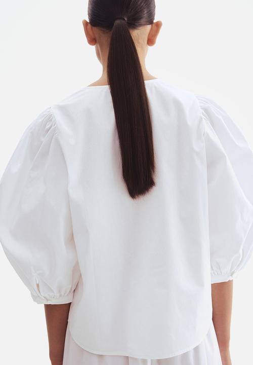 H&M - Poplin blouse - white