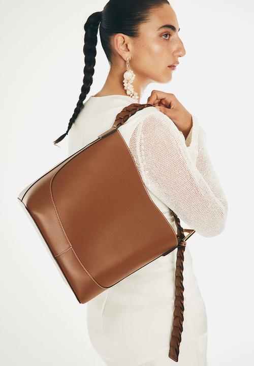 H&M - Braided-strap shoulder bag - brown