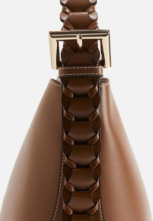 H&M - Braided-strap shoulder bag - brown
