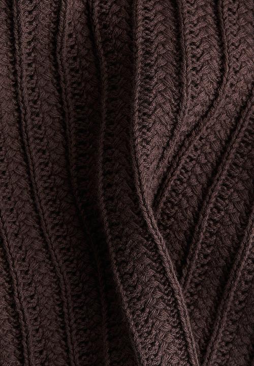 H&M - Crochet-look trousers - dark brown
