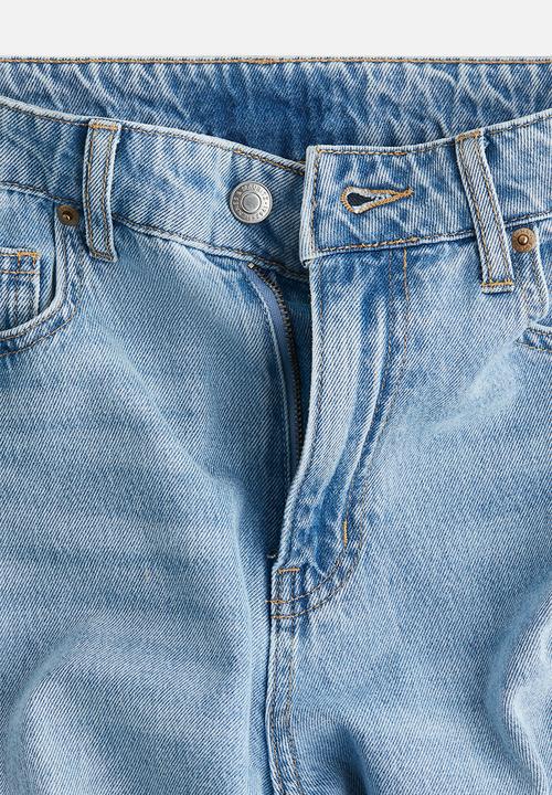 H&M - Wide high jeans - light denim blue