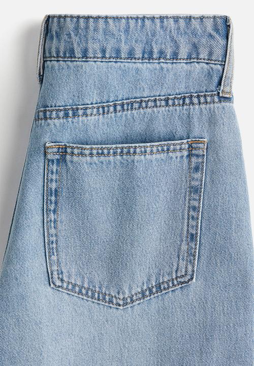 H&M - Wide high jeans - light denim blue