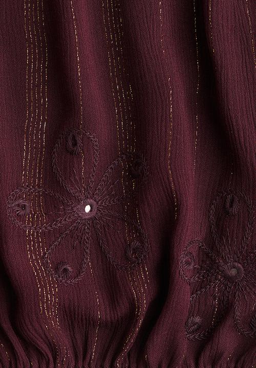 H&M - Shimmering blouse - burgundy