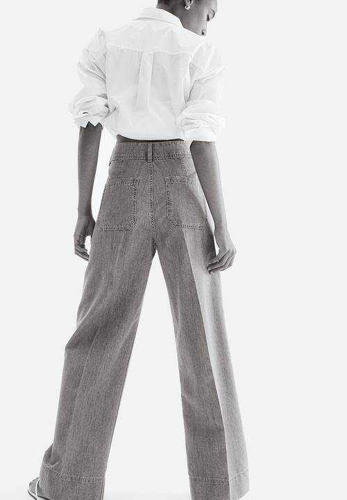 H&M - Wide high jeans -  light denim blue