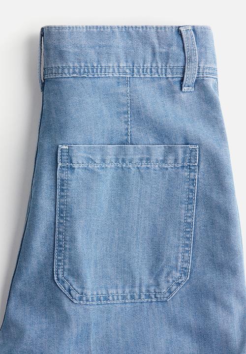 H&M - Wide high jeans -  light denim blue
