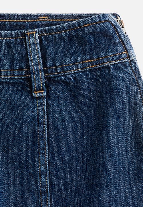 H&M - Mini skirt - dark denim blue