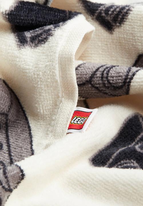H&M - Patterned bath towel - cream/lego 
