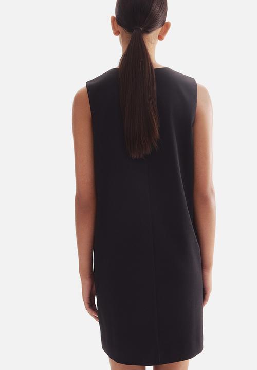 H&M - Twill shift dress - black