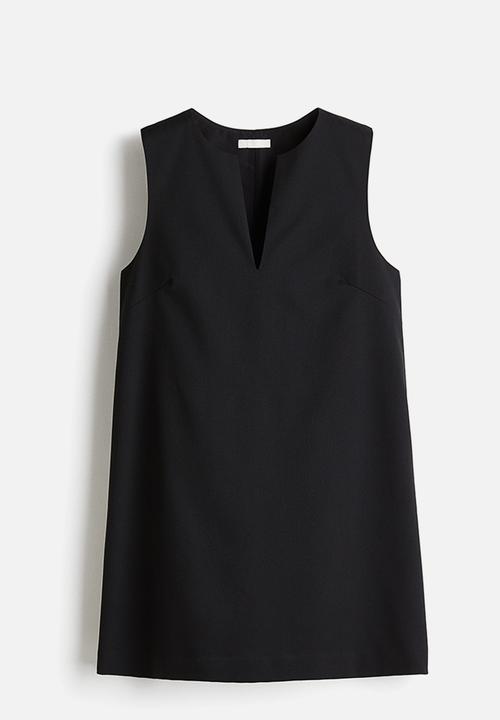 H&M - Twill shift dress - black