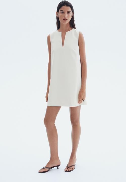 H&M - Twill shift dress - cream