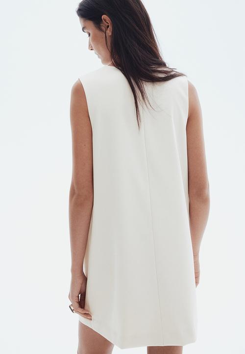 H&M - Twill shift dress - cream