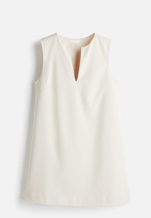 H&M - Twill shift dress - cream