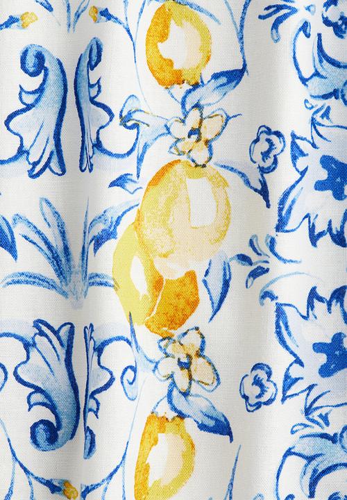 H&M - Linen-blend strappy dress - white & lemons