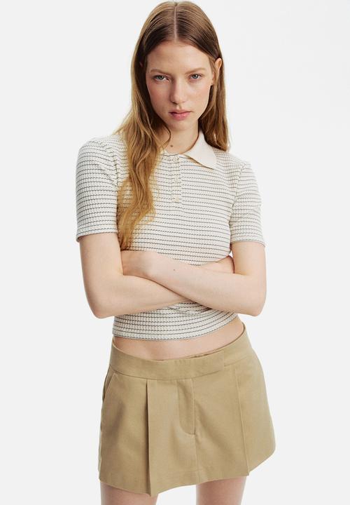 H&M - Tailored mini skort - beige