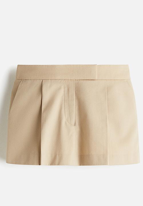 H&M - Tailored mini skort - beige