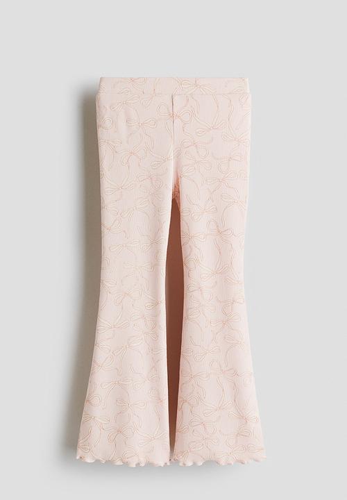 H&M - Flared leggings - pink bows