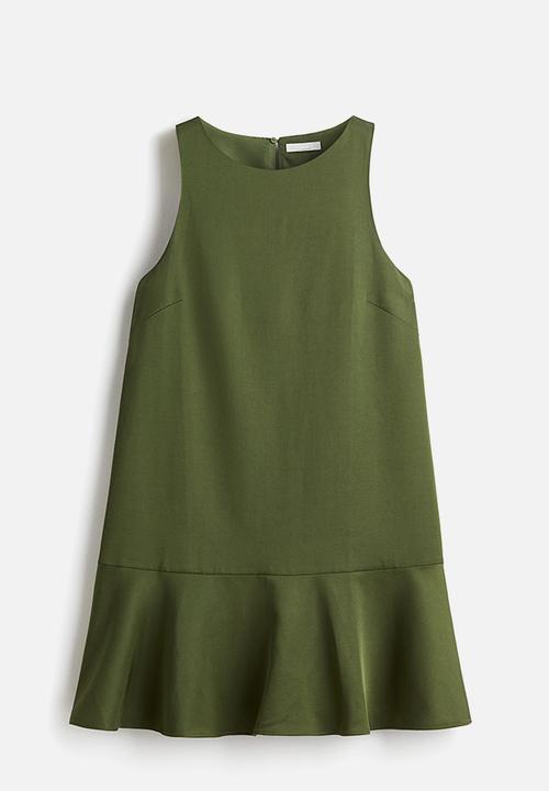 H&M - A-line dress - dark green