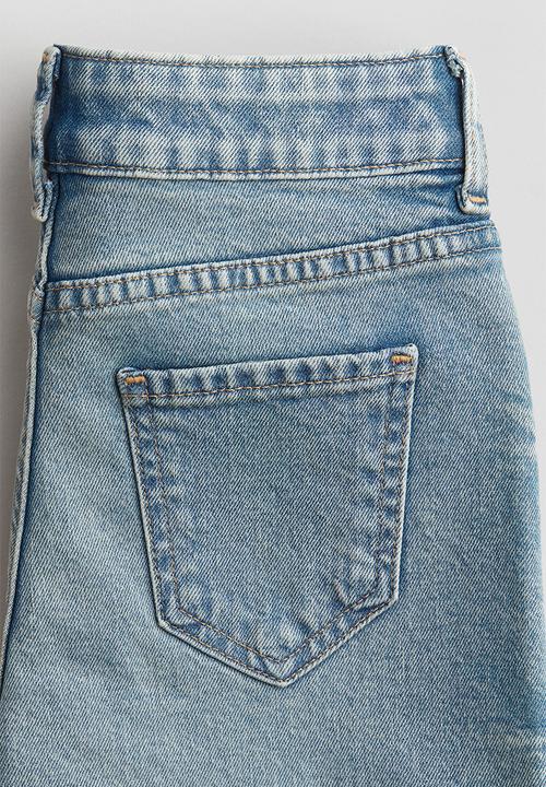 H&M - Baggy fit bootcut leg jeans - denim blue 