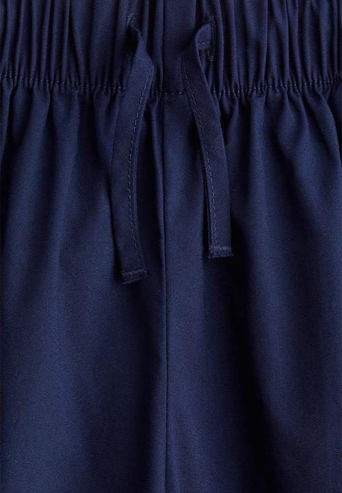 H&M - Broderie anglaise cropped trousers - navy blue