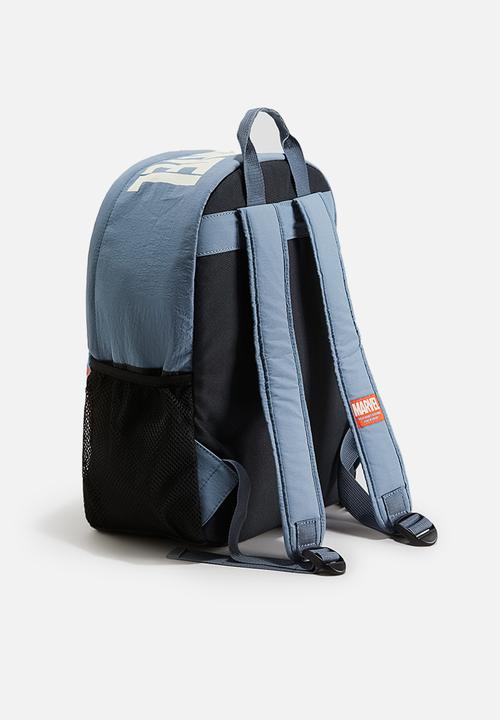 H&M - Printed backpack - dusty blue/marvel
