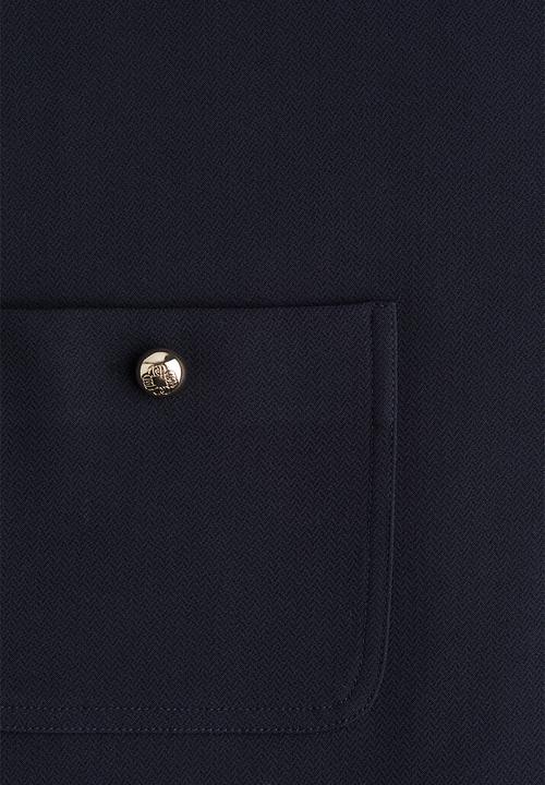 H&M - Pocket-detail shift dress - navy blue