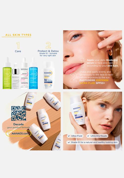 BIODERMA - Photoderm Xdefense SPF50+  Ultra-Fluid - Shade 01